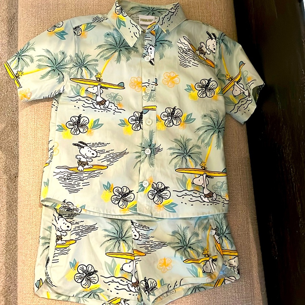 Peanuts top and shorts set